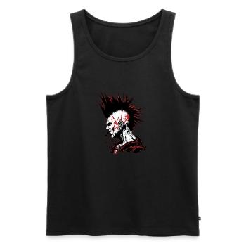 Punk's not dead - Men's Premium Organic Tank Top - black - Front - AI Model Male 178 light (178cm)