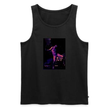 L Amour victorieux - Débardeur bio Premium Homme - noir - Devant - Michal (187cm)