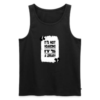 art birthday present idea awesome school book nerd - Männer Premium Bio Tank Top - Schwarz - Vorne - AI Model Male 178 light (178cm)