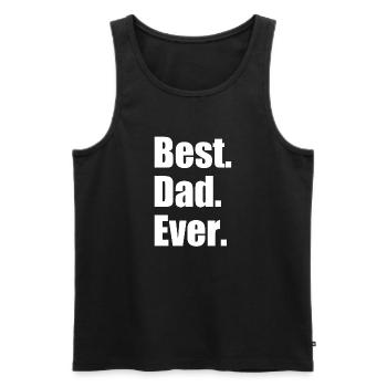 Best Dad ever - Men's Premium Organic Tank Top - black - Front - Michal (187cm)