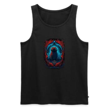 joke animal pet animal print animal seal (animal) - Männer Premium Bio Tank Top - Schwarz - Vorne - AI Model Male 178 light (178cm)