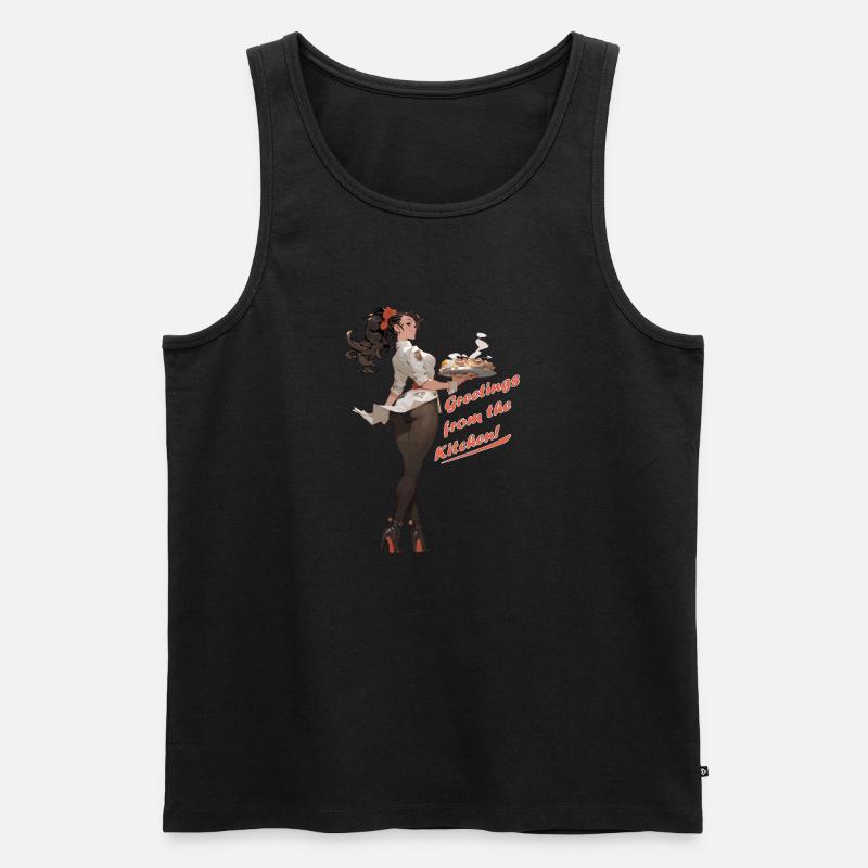 Greetings from the Kitchen - Männer Premium Bio Tank Top - Schwarz