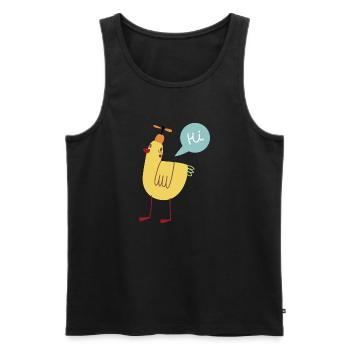 Vogel - Männer Premium Bio Tank Top - Schwarz - Vorne - Michal (187cm)