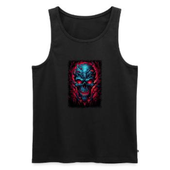 gift idea dead funny balloons quote - Männer Premium Bio Tank Top - Schwarz - Vorne - AI Model Male 178 light (178cm)