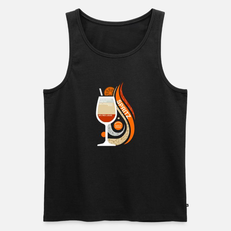 Bester Spritz - Männer Premium Bio Tank Top - Schwarz