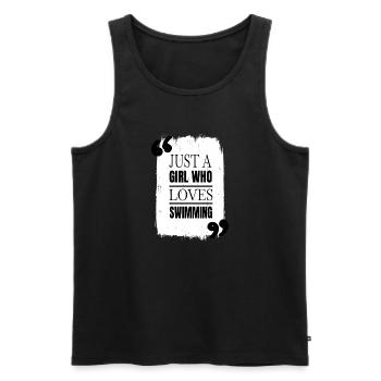tired quote cool coffee cup coffeebean latte - Männer Premium Bio Tank Top - Schwarz - Vorne - Michal (187cm)