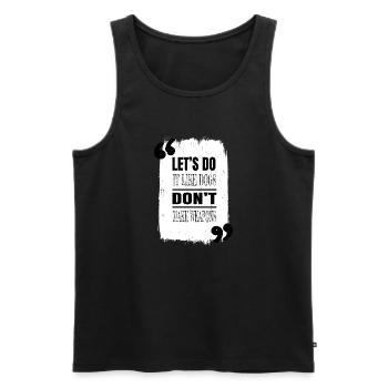 bird green humor statement hippy peace funky - Männer Premium Bio Tank Top - Schwarz - Vorne - AI Model Male 178 light (178cm)