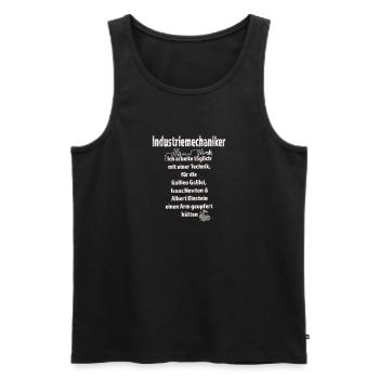 Industriemechaniker - Männer Premium Bio Tank Top - Schwarz - Vorne - Michal (187cm)