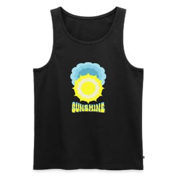Sun Sunshine - Men's Premium Organic Tank Top - black - Front - Michal (187cm)