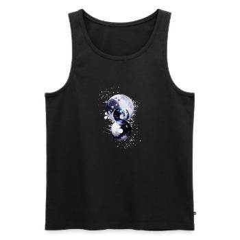 planets,stars,moon,star,abstract - Men's Premium Organic Tank Top - black - Front - AI Model Male 178 light (178cm)