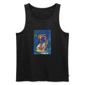 FUNtasies - Men's Premium Organic Tank Top - black - Front - Michal (187cm)