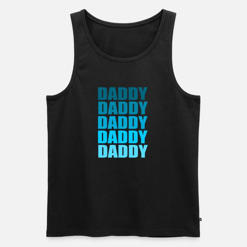 Daddy cool - Männer Premium Bio Tank Top - Schwarz