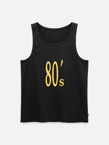 80s 80s ́s Gift - Men's Premium Organic Tank Top - black