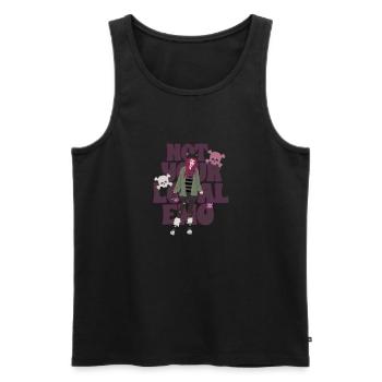 Not your local emo girl - Men's Premium Organic Tank Top - black - Front - Michal (187cm)