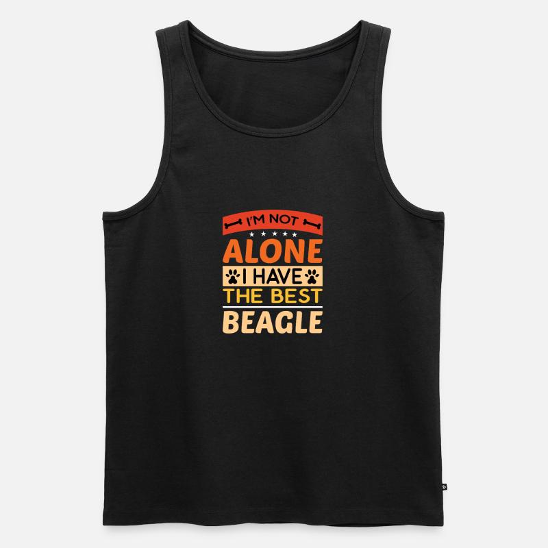 Best Beagle - Männer Premium Bio Tank Top - Schwarz