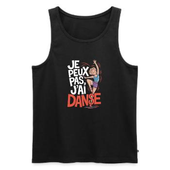 J'peux pas j'ai danse - Débardeur bio Premium Homme - noir - Devant - Michal (187cm)