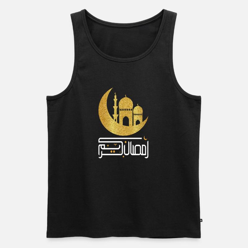 Ramadan Mubarak - Männer Premium Bio Tank Top - Schwarz