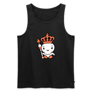 Bird King Crown Ruler Beard Old Kingdom - Men's Premium Organic Tank Top - black - Front - AI Model Male 178 light (178cm)