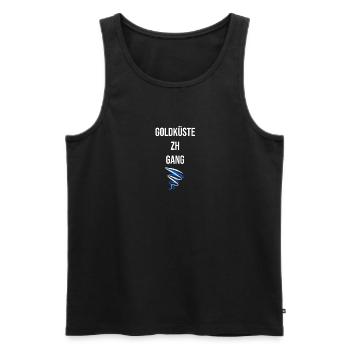 Goldküste ZH Gang Gold Coast - Männer Premium Bio Tank Top - Schwarz - Vorne - Michal (187cm)