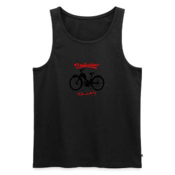 NSU Quickly Moped Cult - Men's Premium Organic Tank Top - black - Front - AI Model Male 178 light (178cm)