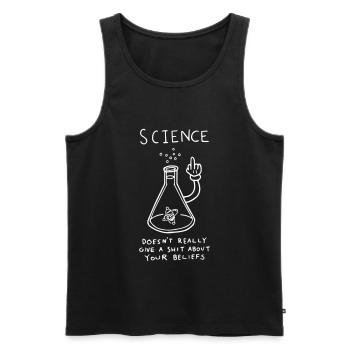 Science - Männer Premium Bio Tank Top - Schwarz - Vorne - AI Model Male 178 light (178cm)