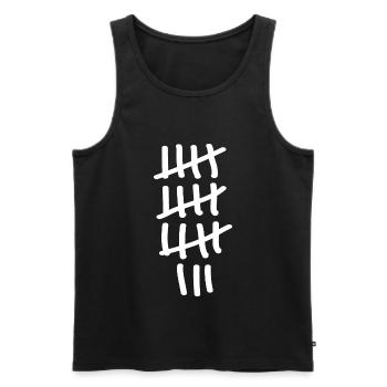 18th birthday - Men's Premium Organic Tank Top - black - Front - Michal (187cm)