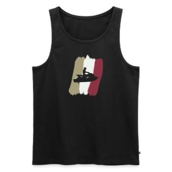 Jet Ski Wakeskate Snowmobile - Men's Premium Organic Tank Top - black - Front - AI Model Male 178 light (178cm)