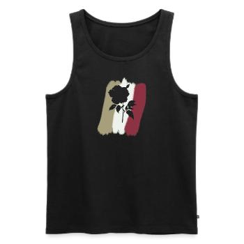 Florist Botanical - Men's Premium Organic Tank Top - black - Front - AI Model Male 178 light (178cm)
