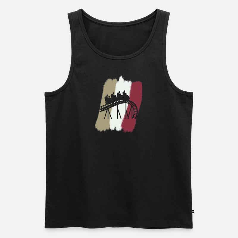 Rummel Kirmes rollercoaster - Männer Premium Bio Tank Top - undefined