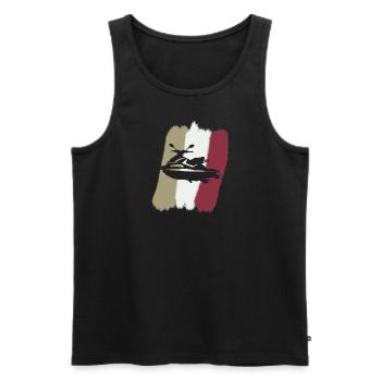 Jet Ski Water Ski - Men's Premium Organic Tank Top - black - Front - AI Model Male 178 light (178cm)