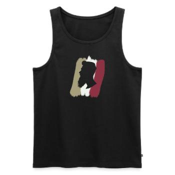 Bart November Baertig - Débardeur bio Premium Homme - noir - Devant - AI Model Male 178 light (178cm)
