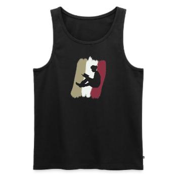 Lesen Bildung Autor - Männer Premium Bio Tank Top - Schwarz - Vorne - AI Model Male 178 light (178cm)