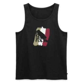 Achterbahn Festzelt Maßkrug - Männer Premium Bio Tank Top - Schwarz - Vorne - Michal (187cm)