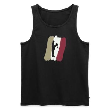 Gericht Versicherung - Männer Premium Bio Tank Top - Schwarz - Vorne - AI Model Male 178 light (178cm)