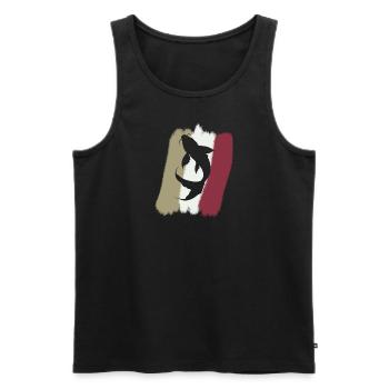 Koi Fisch Teich - Männer Premium Bio Tank Top - Schwarz - Vorne - AI Model Male 178 light (178cm)
