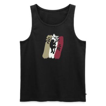 Faultier Schlafen Müdigkeit - Männer Premium Bio Tank Top - Schwarz - Vorne - Michal (187cm)
