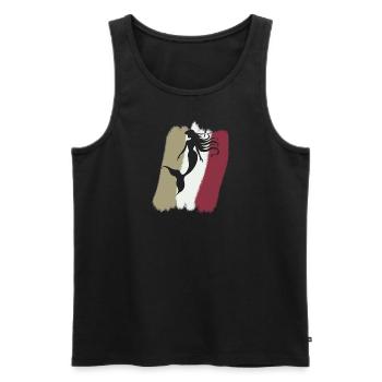 Meerjungfrau Neptun - Männer Premium Bio Tank Top - Schwarz - Vorne - AI Model Male 178 light (178cm)