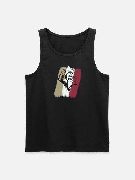 Klettern Aufstieg Kletterer - Männer Premium Bio Tank Top - Schwarz
