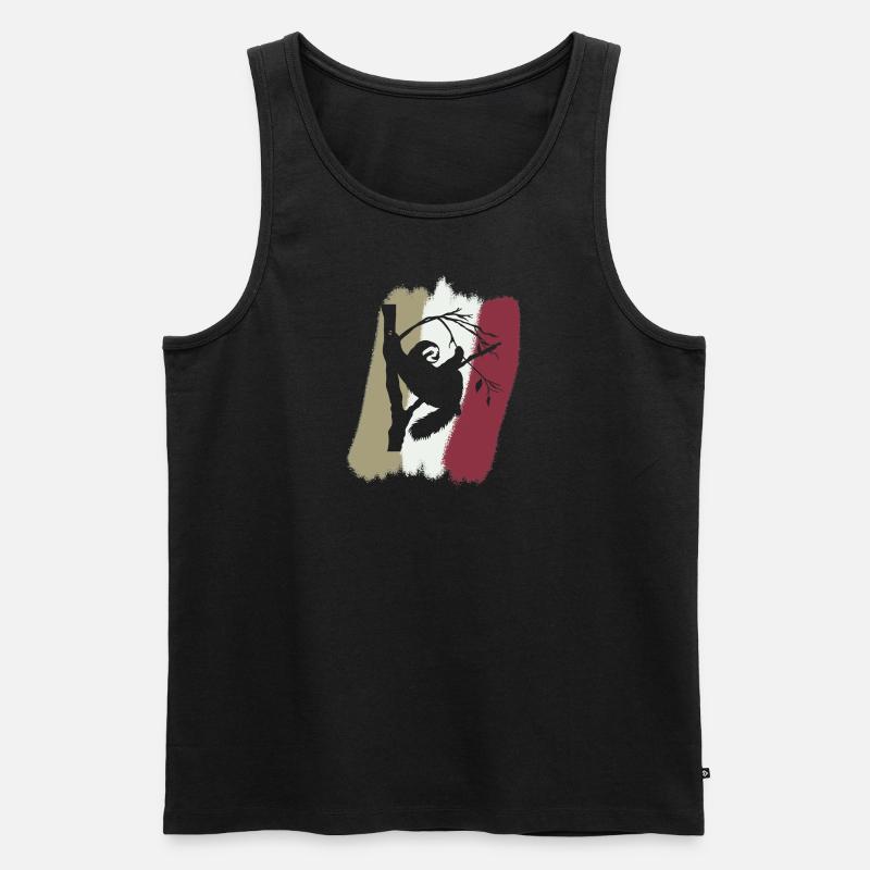 Faultier Chill - Männer Premium Bio Tank Top - undefined