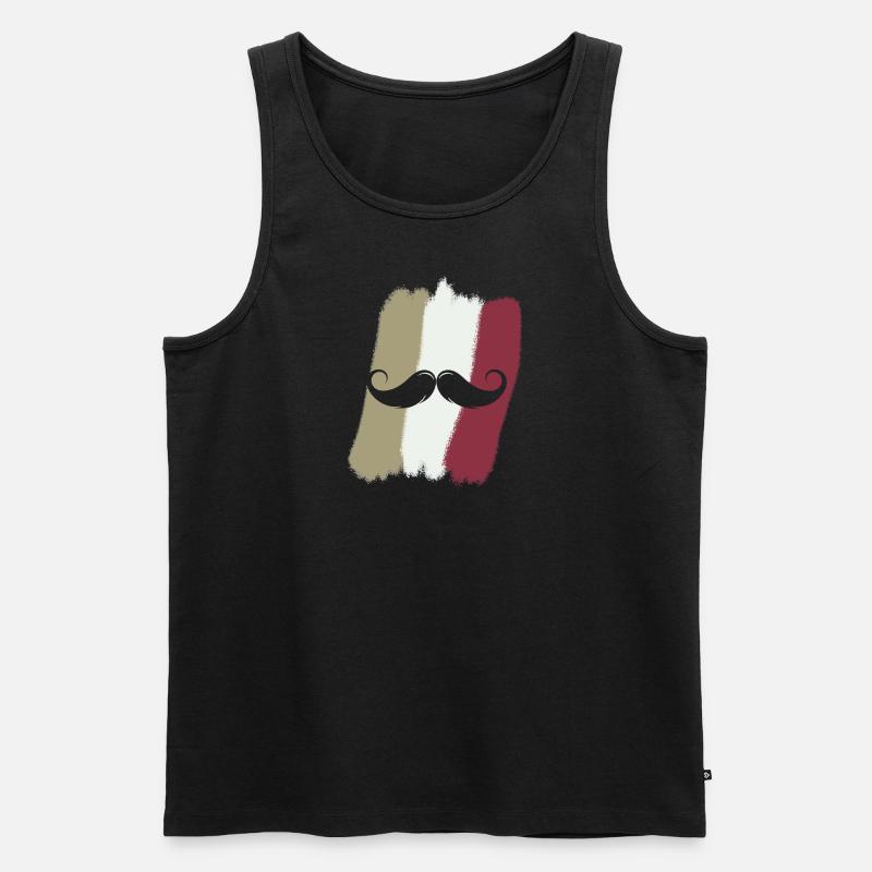 Bart Gesichtsbehaarung - Männer Premium Bio Tank Top - undefined