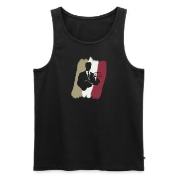 Gericht Anwalt Versicherung - Männer Premium Bio Tank Top - Schwarz - Vorne - Michal (187cm)