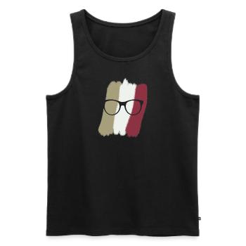 Leseratte Autor - Männer Premium Bio Tank Top - Schwarz - Vorne - AI Model Male 178 light (178cm)