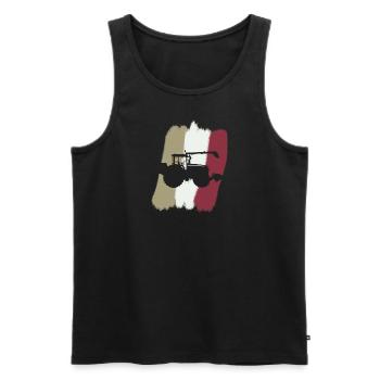Maehdrescher Landwirt - Männer Premium Bio Tank Top - Schwarz - Vorne - AI Model Male 178 light (178cm)