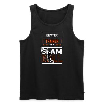 Bester Slamball Trainer Slamballtrainer Training - Männer Premium Bio Tank Top - Schwarz - Vorne - Michal (187cm)