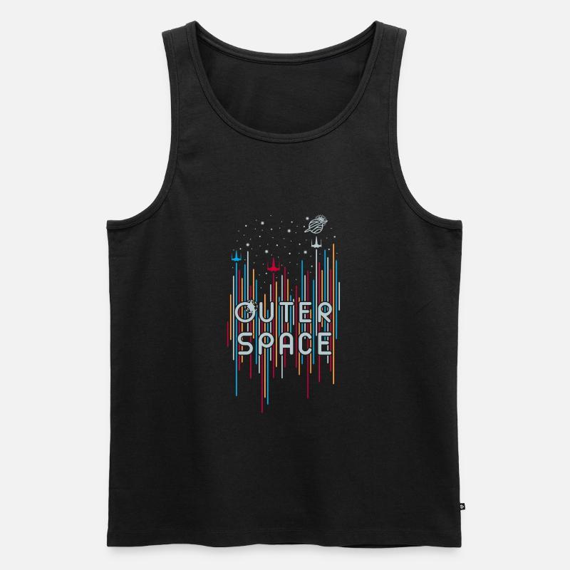 Outer Space 01 - Débardeur bio Premium Homme - noir