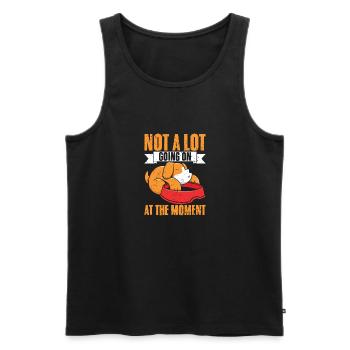 Sleeping Dog Not A Lot Going On At The Moment A - Men's Premium Organic Tank Top - black - Front - Michal (187cm)