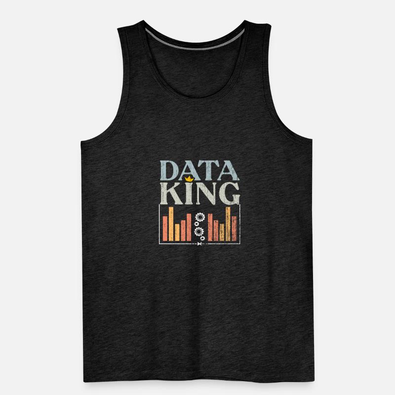Awesome Data King For Deep Learning Data Scientist Männer Premium Bio Tank Top