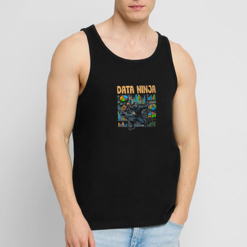 Data Ninja Retro Data Science Deep Learning For Männer Premium Bio Tank Top