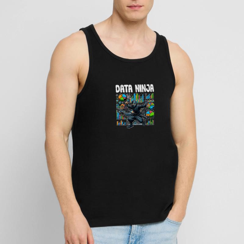 Data Ninja Funny Data Science Deep Learning For Männer Premium Bio Tank Top