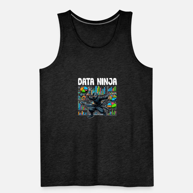 Data Ninja Funny Data Science Deep Learning pour Débardeur bio Premium Homme